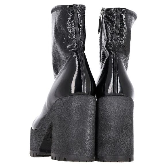 Miu Miu Stretch Platform Boots in Black Naplak Leather - Picture 5 of 6